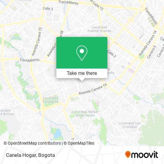 Canela Hogar map