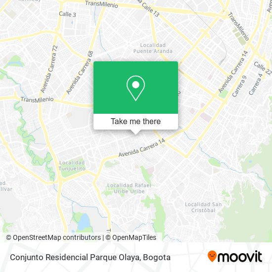 Mapa de Conjunto Residencial Parque Olaya