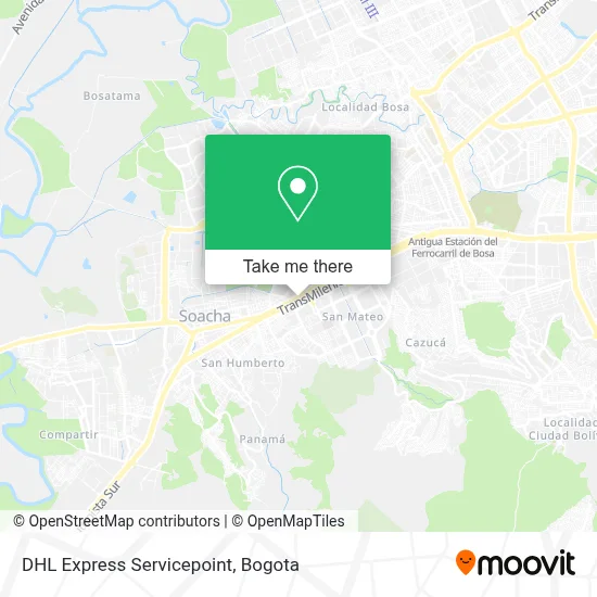DHL Express Servicepoint map