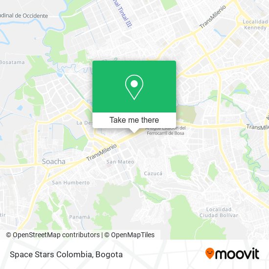 Space Stars Colombia map