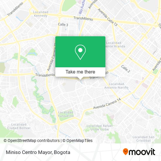 Miniso Centro Mayor map