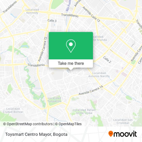 Toysmart Centro Mayor map