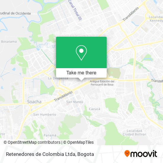 Retenedores de Colombia Ltda map