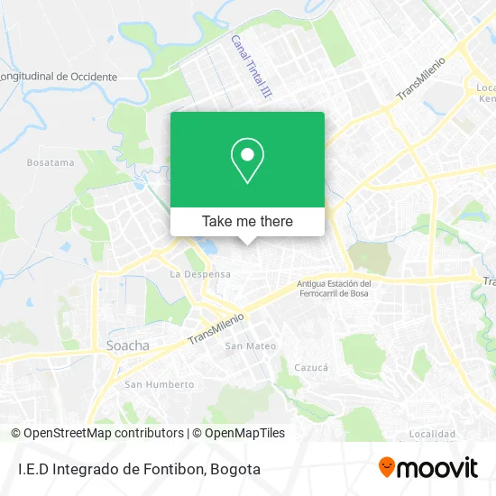 Mapa de I.E.D Integrado de Fontibon