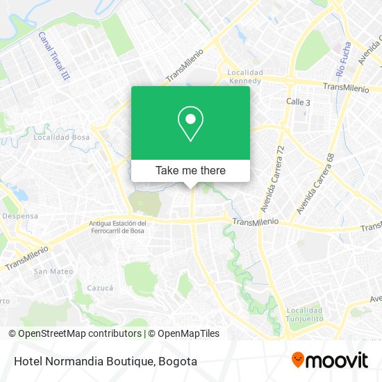 Hotel Normandia Boutique map