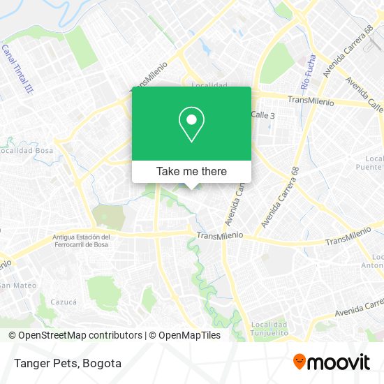 Tanger Pets map