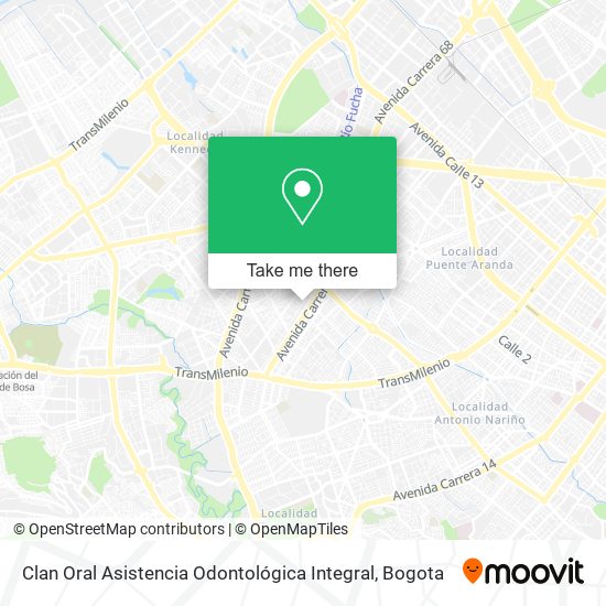 Mapa de Clan Oral Asistencia Odontológica Integral