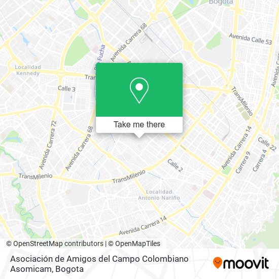 Asociación de Amigos del Campo Colombiano Asomicam map