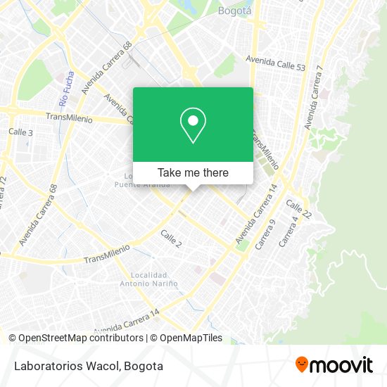 Laboratorios Wacol map