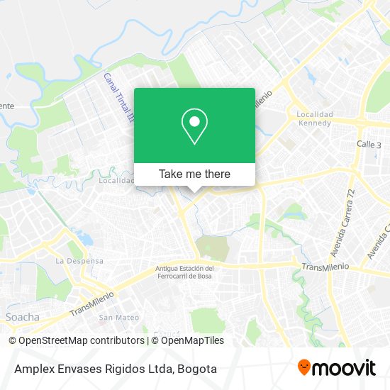 Mapa de Amplex Envases Rigidos Ltda