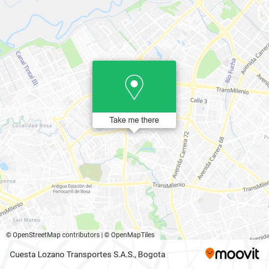Cuesta Lozano Transportes S.A.S. map