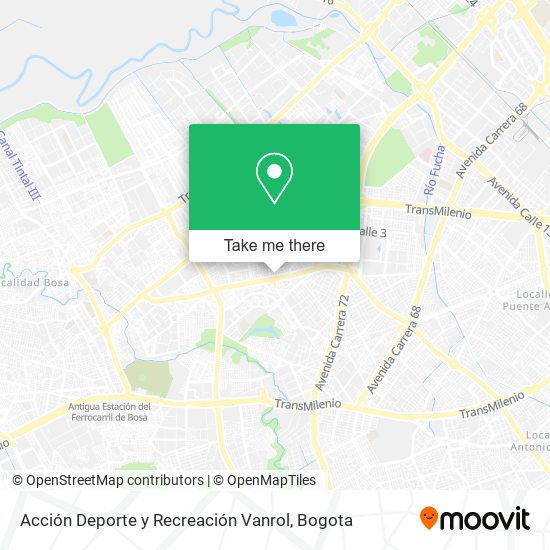 Mapa de Acción Deporte y Recreación Vanrol