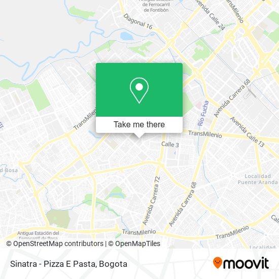 Sinatra - Pizza E Pasta map