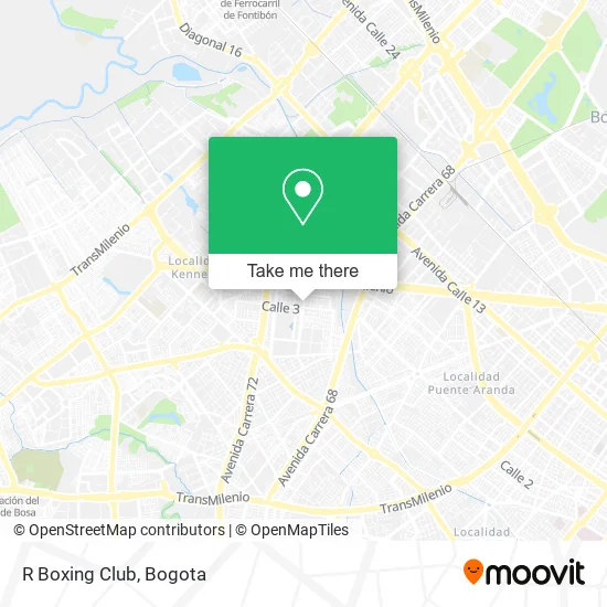 R Boxing Club map