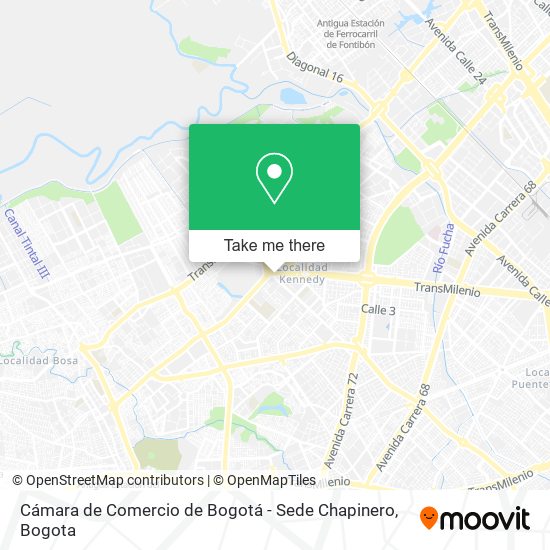 Cámara de Comercio de Bogotá - Sede Chapinero map