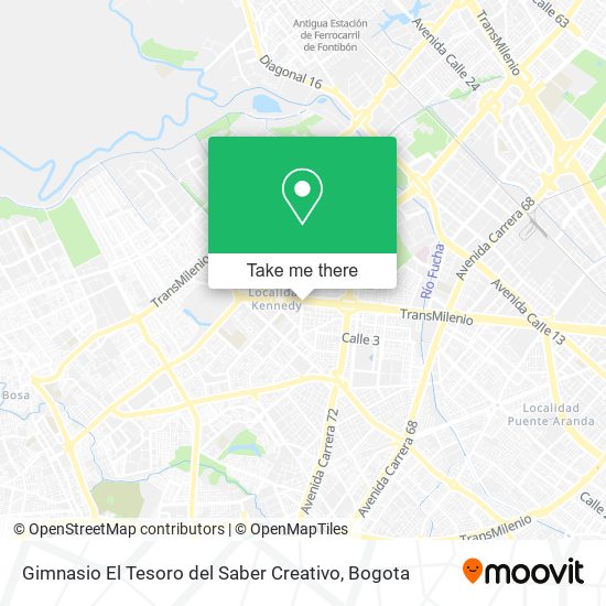 Gimnasio El Tesoro del Saber Creativo map