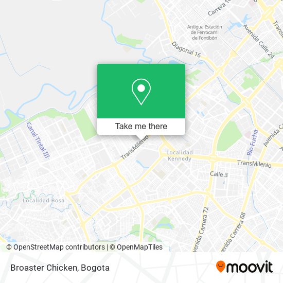 Mapa de Broaster Chicken