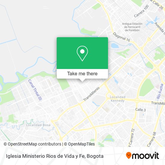 Iglesia Ministerio Rios de Vida y Fe map