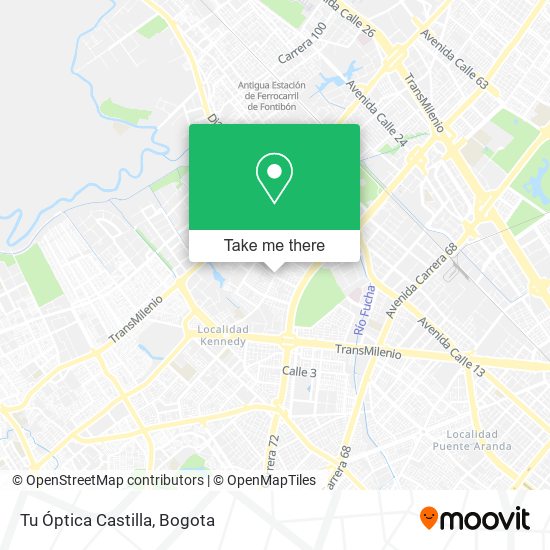 Tu Óptica Castilla map