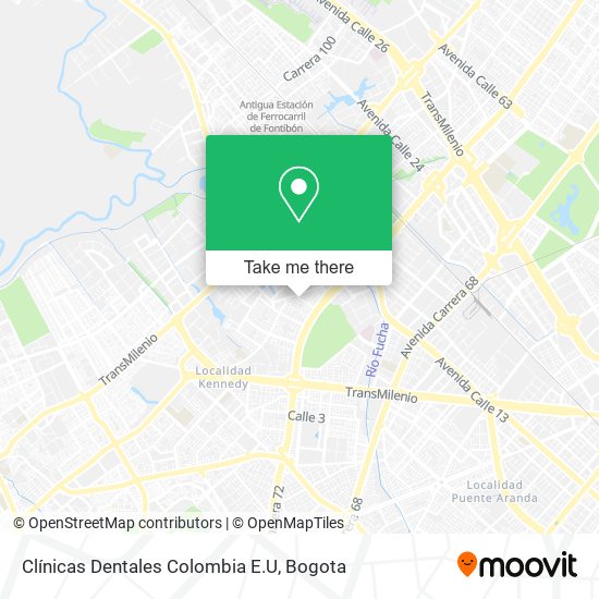 Clínicas Dentales Colombia E.U map