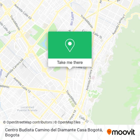 Centro Budista Camino del Diamante Casa Bogotá map