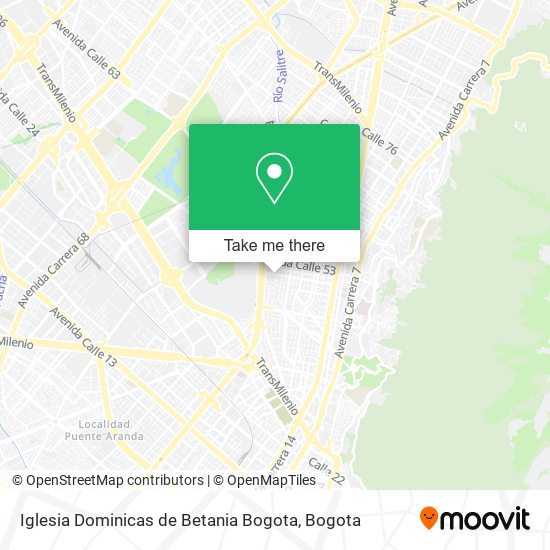 Mapa de Iglesia Dominicas de Betania Bogota