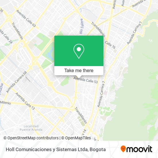 Mapa de Holl Comunicaciones y Sistemas Ltda