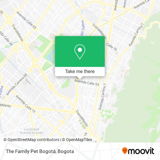 The Family Pet Bogotá map