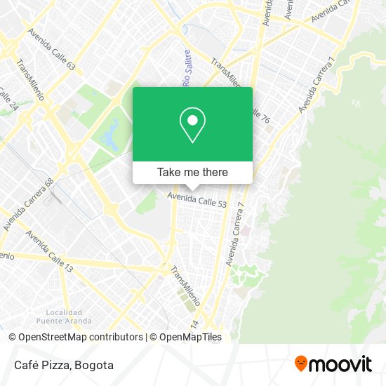 Café Pizza map