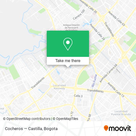 Cocheros — Castilla map