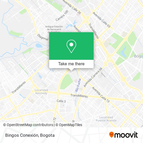 Bingos Conexión map