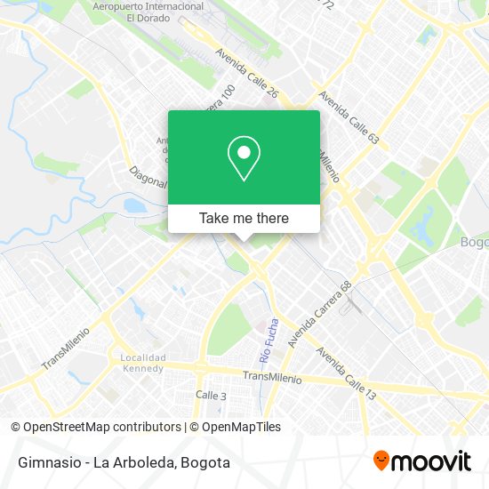 Gimnasio - La Arboleda map