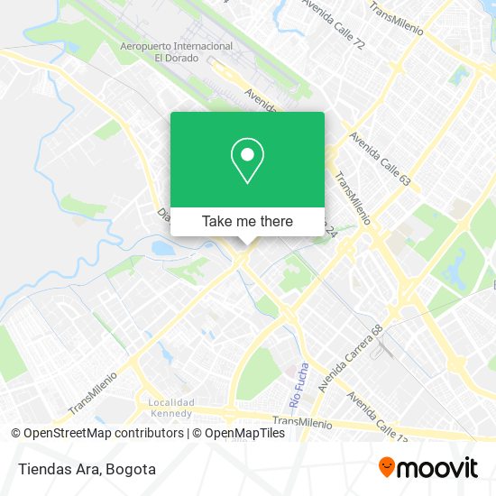 Mapa de Tiendas Ara