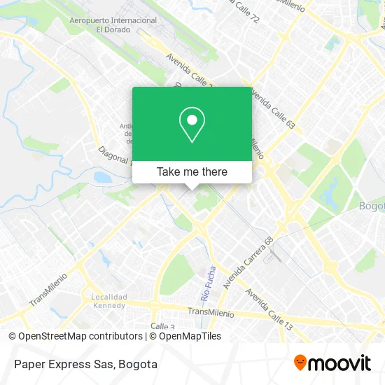 Paper Express Sas map