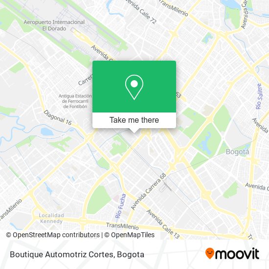 Mapa de Boutique Automotriz Cortes