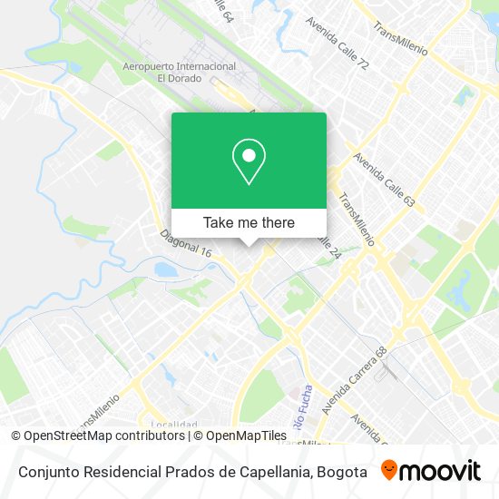 Mapa de Conjunto Residencial Prados de Capellania
