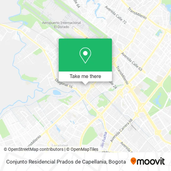 Mapa de Conjunto Residencial Prados de Capellania