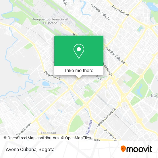Avena Cubana map