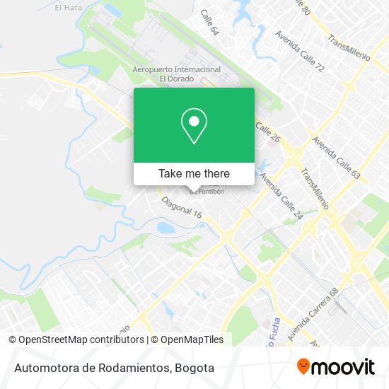 Automotora de Rodamientos map