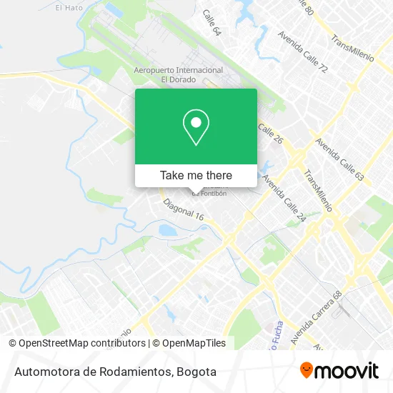 Mapa de Automotora de Rodamientos