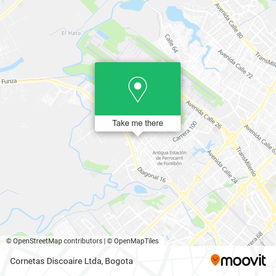 Mapa de Cornetas Discoaire Ltda