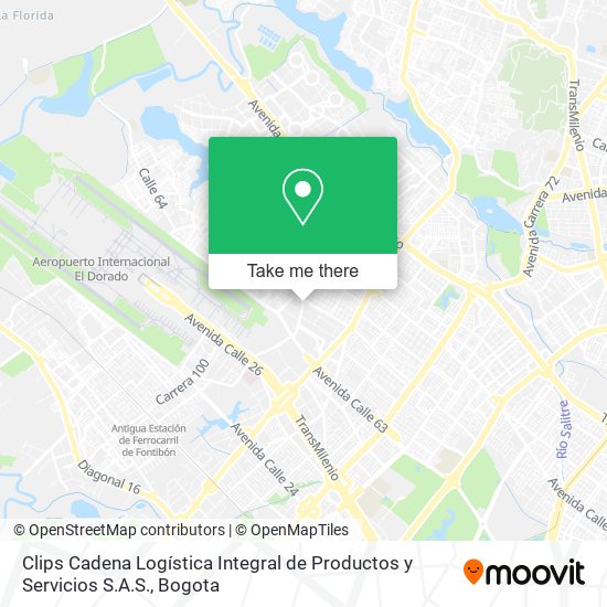 Clips Cadena Logística Integral de Productos y Servicios S.A.S. map