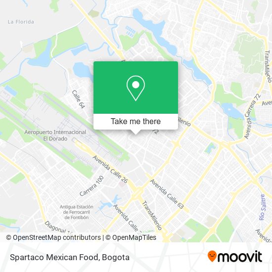 Spartaco Mexican Food map