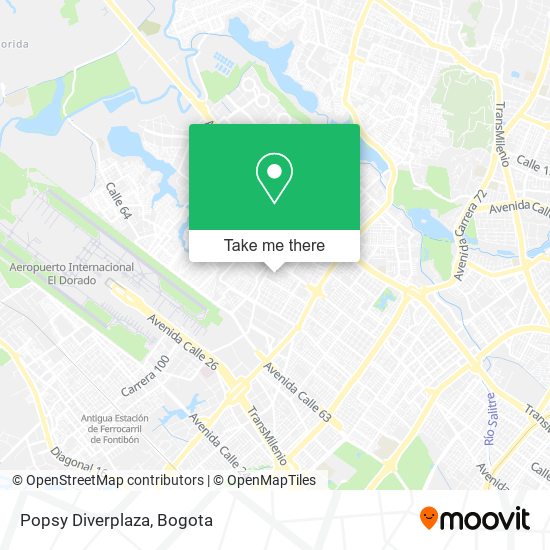 Popsy Diverplaza map