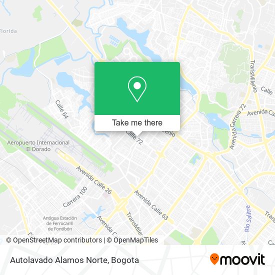 Mapa de Autolavado Alamos Norte
