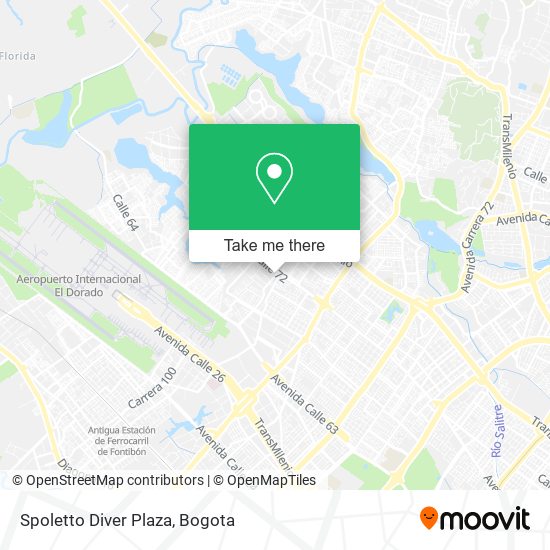 Spoletto Diver Plaza map