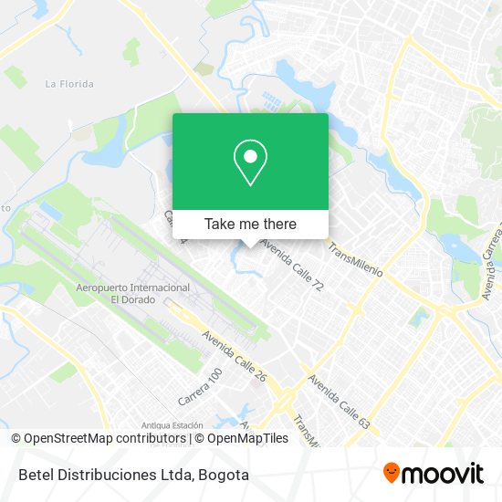 Betel Distribuciones Ltda map