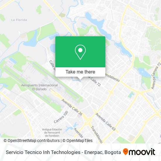 Servicio Tecnico Inh Technologies - Enerpac map