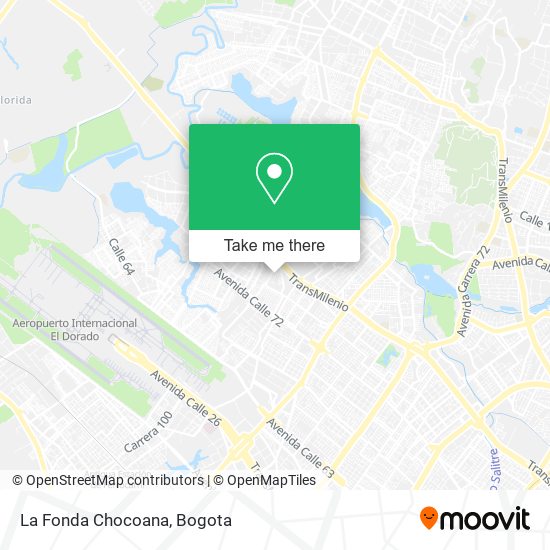 La Fonda Chocoana map