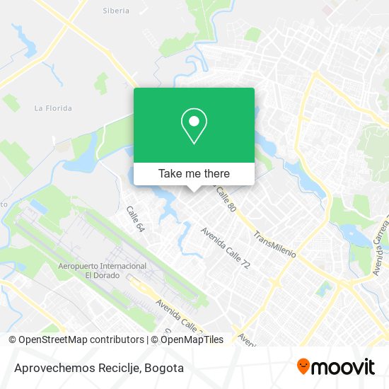 Aprovechemos Reciclje map